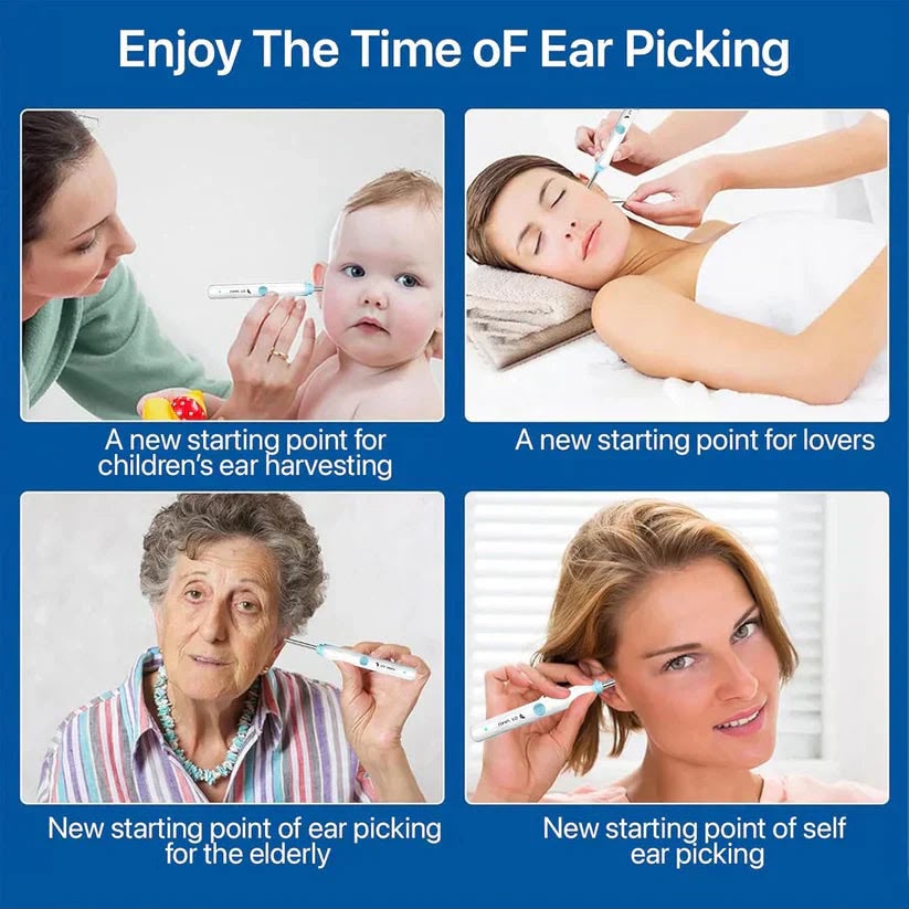 Smart WiFi Ear Cleaner with 1296P HD Camera